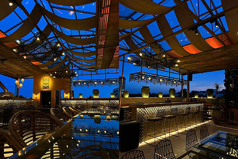 The breathtaking interiors of the restaurant.
