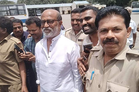 Rajinikanth visits Bengaluru's Jayanagar bus depot where he worked as a conductor, surprises fans