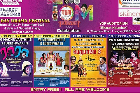 Poster for the theatre festival