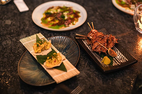Dishes from the menu