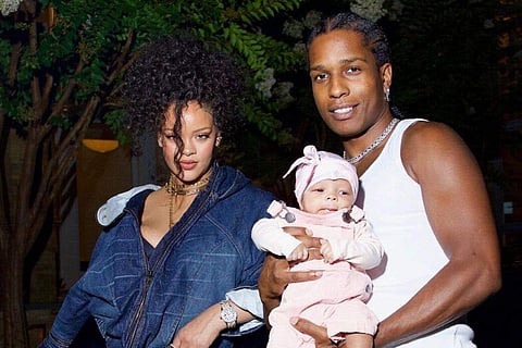 In frame: Rihanna and  A$AP Rocky with Riot