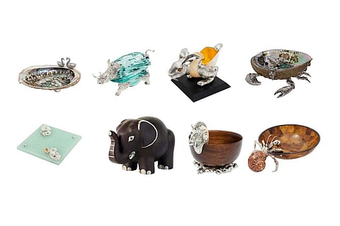 Pieces on display during the showcasing