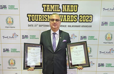 ITC Grand Chola receives 'Best Classified Hotel' and 'Best Continental Restaurant' Awards at the Tam