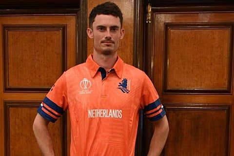 In frame: Netherlands​ Captain Scott Edwards