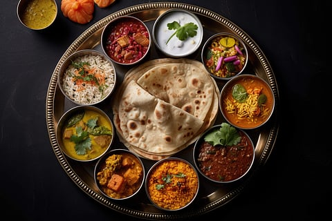 Food from the menu of Harvest Harmony at The Ritz Carlton, Bangalore