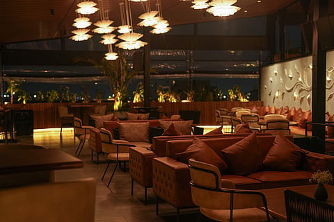 The second level of Irida Skky Lounge