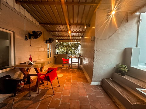 The interior of Madras Kitchen Studio
