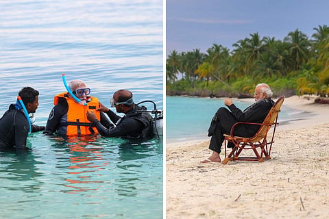 PM Modi in Lakshadweep