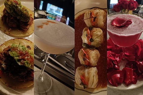 Select dishes from the curated menu