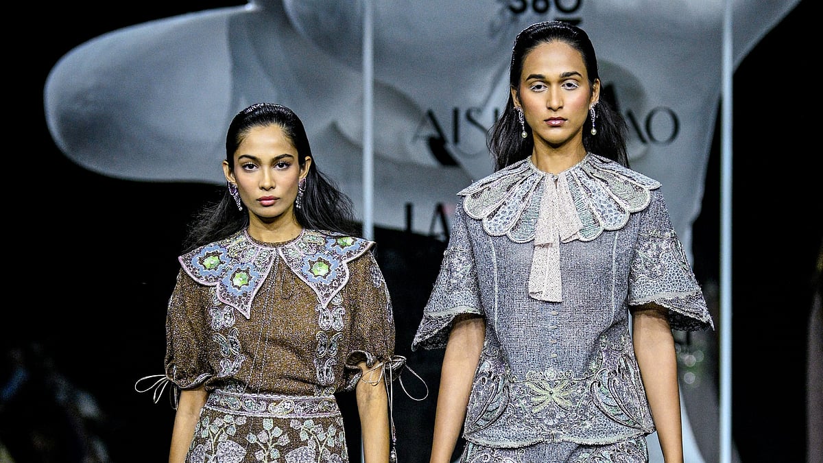 Aisha Rao explores abstract florals and fluid silhouettes in InterHana