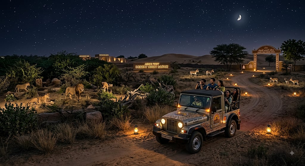 Gujarat Desert Night Safari: Asia’s First Drive-Through Park