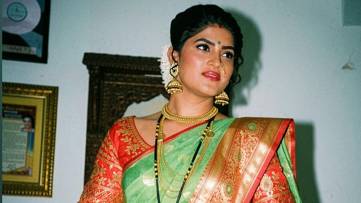 Kalyani Jadhav's bold photoshoot stuns Lakshminivas fans; actress shares artistic images in sheer white net saree