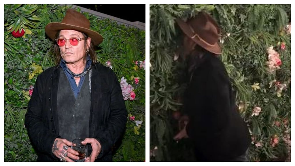 Johnny Depp snacks on fake plant wall amid Day Drinker trailer buzz