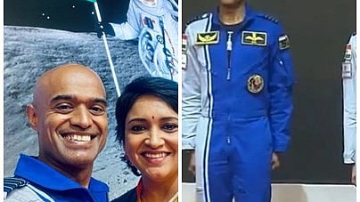ನಟಿ ಲೀನಾ ತನ್ನ ಪತಿ ಗಗನಯಾತ್ರಿ ಪ್ರಶಾಂತ್ ನಾಯರ್ ಜೊತೆಗೆ 