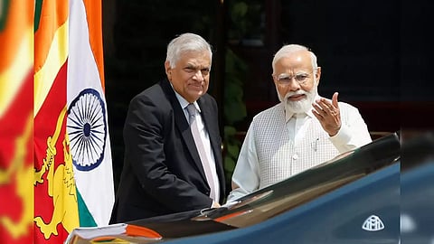 ಶ್ರೀಲಂಕಾ ಅಧ್ಯಕ್ಷ- ಪ್ರಧಾನಿ ನರೇಂದ್ರ ಮೋದಿ 