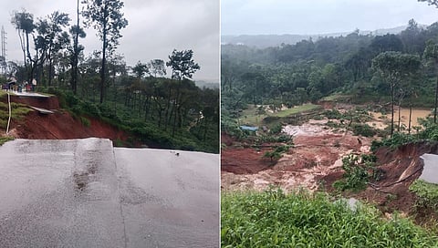 ಸಕಲೇಶದಲ್ಲಿ ಕೊಚ್ಚಿ ಹೋದ ರಸ್ತೆ 