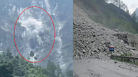 Massive Landslide Near Badrinath National Highway In Uttarakhand