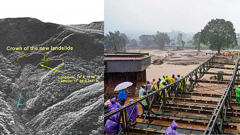 ISRO's before and after satellite images of Wayanad landslide