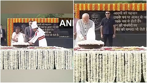 ಮಾಜಿ ಪ್ರಧಾನಿ ಅಟಲ್ ಬಿಹಾರಿ ವಾಜಪೇಯಿಯವರಿಗೆ ರಾಷ್ಟ್ರಪತಿ, ಪ್ರಧಾನಿ ನಮನ 