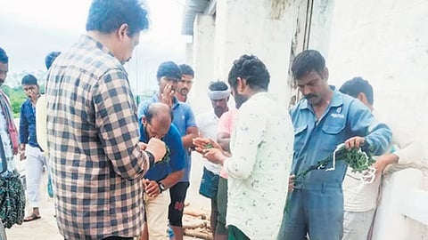ಮಾಲವಿ ಜಲಾಶಯದ ಹಾನಿಗೊಳಗಾದ ಕ್ರೆಸ್ಟ್ ಗೇಟ್‌ಗಳನ್ನು ಸರಿಪಡಿಸುತ್ತಿರುವ ಅಧಿಕಾರಿಗಳು.