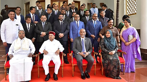 CM Siddaramaiah meets  Maldives president
