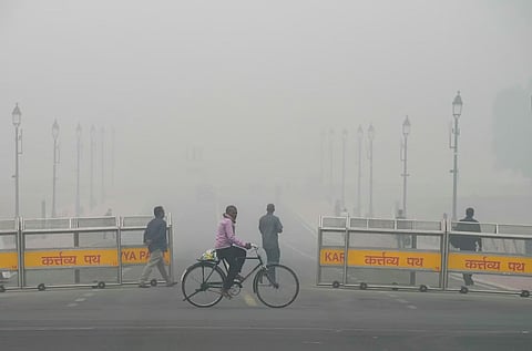 Delhi gasps as AQI touches 498; airport issue advisories as region engulfed in thick smog