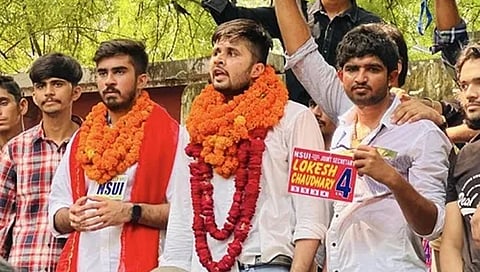 ಎನ್‌ಎಸ್‌ಯುಐ ಮುಖಂಡರ ಸಂಭ್ರಮ