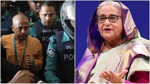 iskcon monk arrested  and Sheik Hasina 
