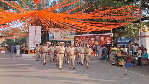 tight police security in Srirangapatna 