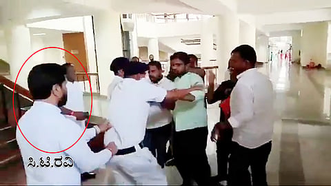 attempt to attack On BJP MLC CT Ravi 