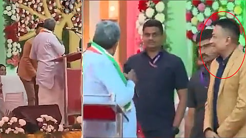 CM Siddaramaiah Asks DC on the stage