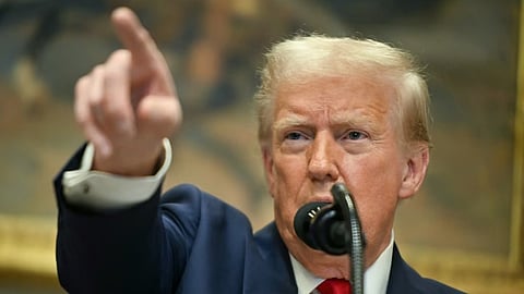 US President Donald Trump 