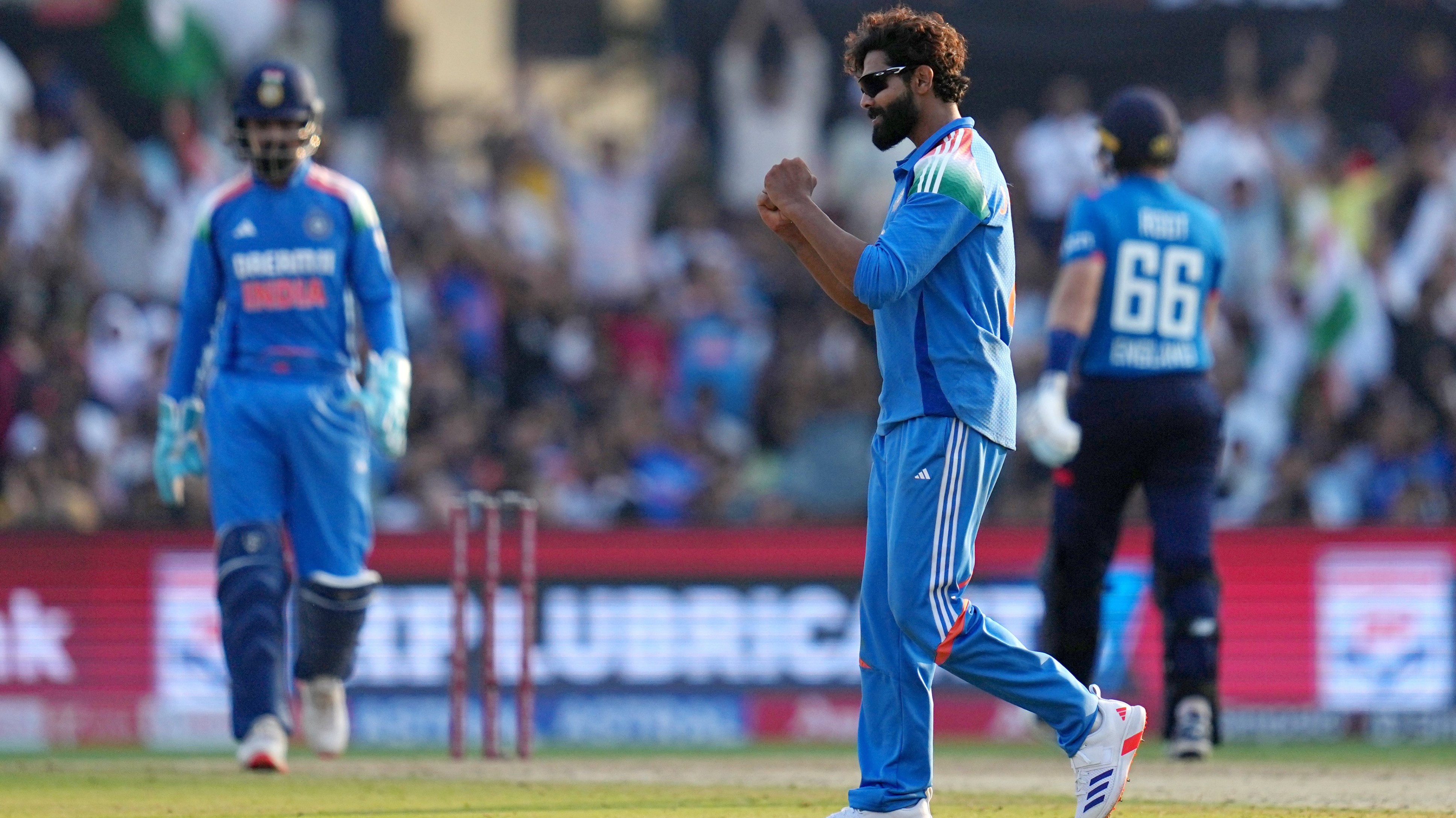 England Allout for 304 Against India