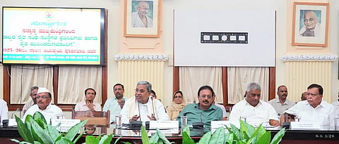 CM Siddaramaiah held pre budget meeting with farmer leaders 