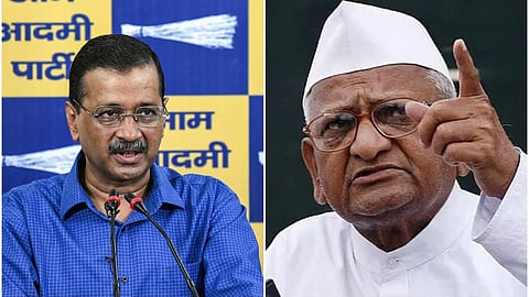 Aravind Kejriwal and Anna Hazare 