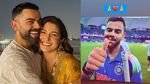 Virat Kohli kisses wedding ring, Anushka Sharma Reacts