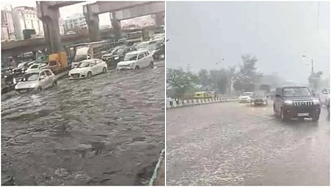 ರಣಬಿಸಿಲಿಗೆ ಬೆಂಡಾಗಿದ್ದ ಕರುನಾಡಿಗೆ ತಂಪೆರೆದ ವರುಣ: ಬೆಂಗಳೂರಿನಲ್ಲಿ ಆಲಿಕಲ್ಲು ಸಹಿತ ಧಾರಾಕಾರ ಮಳೆ, ಸವಾರರ  ಪರದಾಟ!