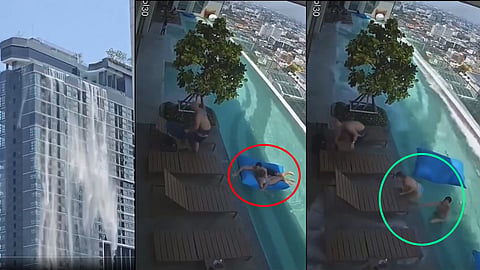 Terrifying Video Of High-Rise Pool 