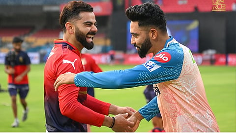 Virat kohli and Mohammed Siraj
