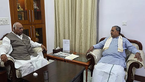 CM met mallikarjun kharge