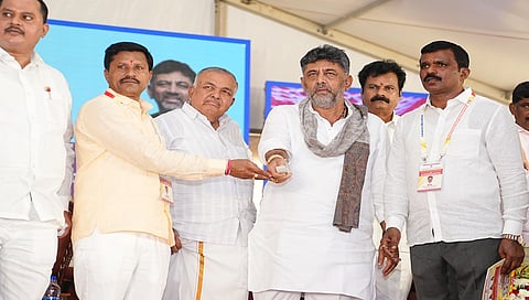 Dk Shivakumar in Anekal progaramme 