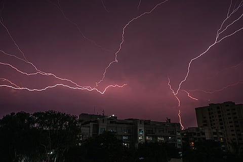 Bengaluru experienced thunderstorms, lightning
