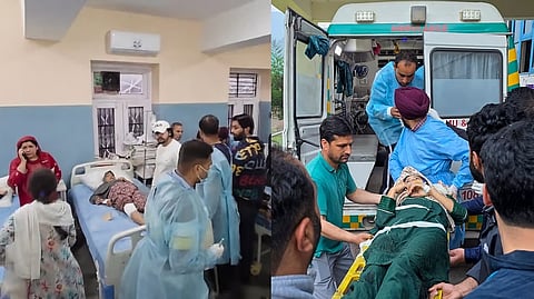 Injured admitted to hospital 