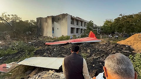 Air India plane crash site