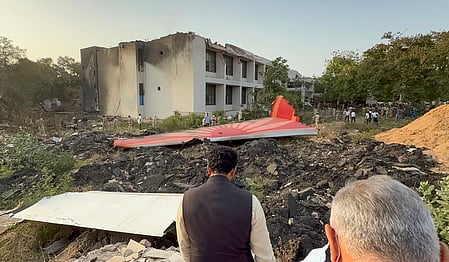 Ahmedabad plane crash site