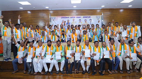 BJP state president B.Y. Vijayendra 