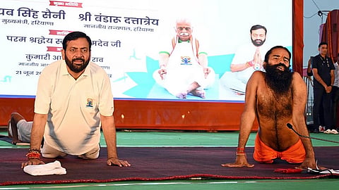 Nayab Singh Saini, Baba Ramdev