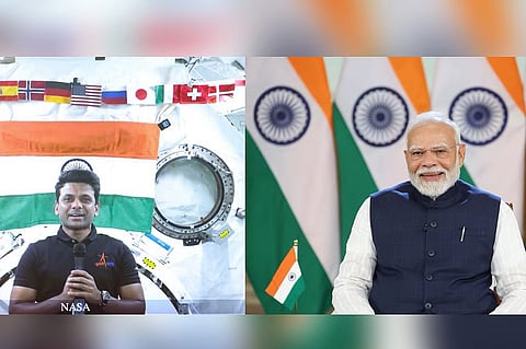 Shubhanshu Shukla speaks to PM Modi