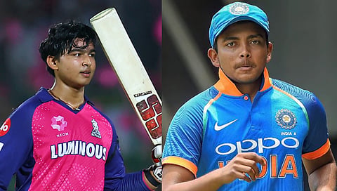 Vaibhav Suryavanshi - Prithvi Shaw