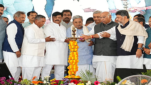DK Shivakumar at Inauguration ceremony of various departmental works in Mysore